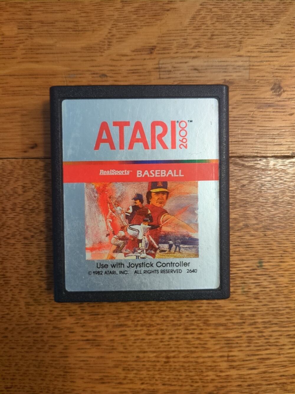 Realsports Baseball Atari 2600 Game Cartridge Only